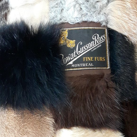 Handmade Genuine Vintage Real Fur Patchwork Pillow - Picture 11 of 12